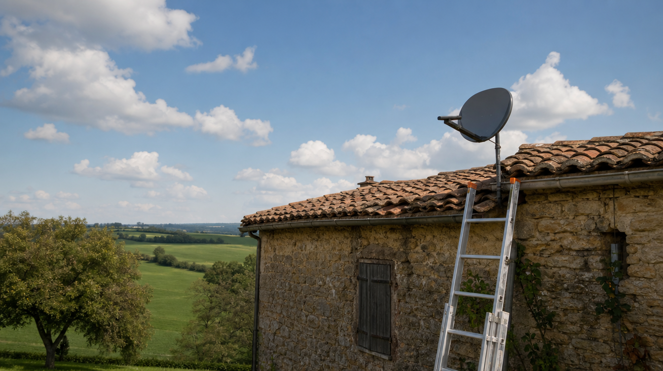 Internet par satellite : une solution pour les zones blanches du nord Charente-Maritime